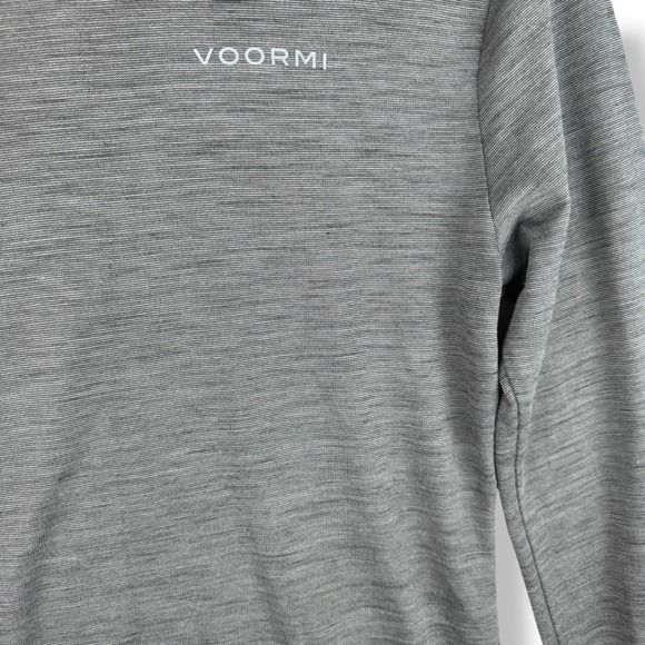 Voormi Hoodie Womens Medium Gray River Run Long Sleeve Base Layer Wool Blend Top - Picture 15 of 16